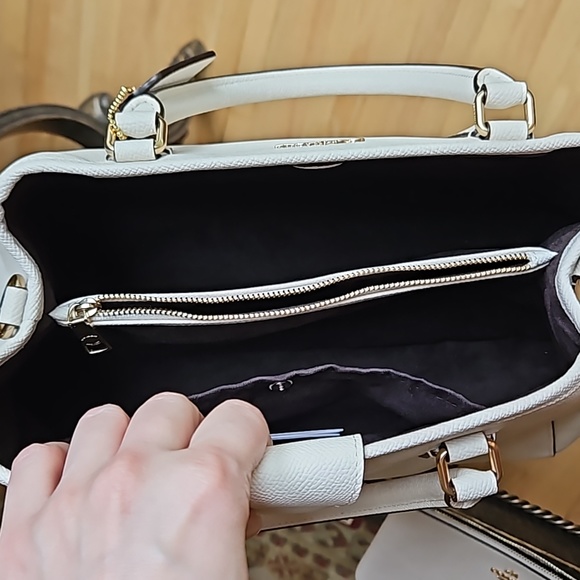 Coach Christie Carryall White Leather Satchel - Picture 12 of 13